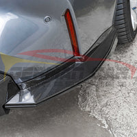 2021+ BMW M3/M4 V Style Carbon Fiber Rear Bumper Splitters | G80/G82/G83 4