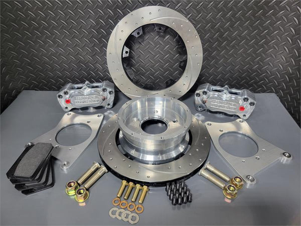99-04 Cobra Mustang IRS Rear Pro Street Dimpled and Slotted Brake Kit