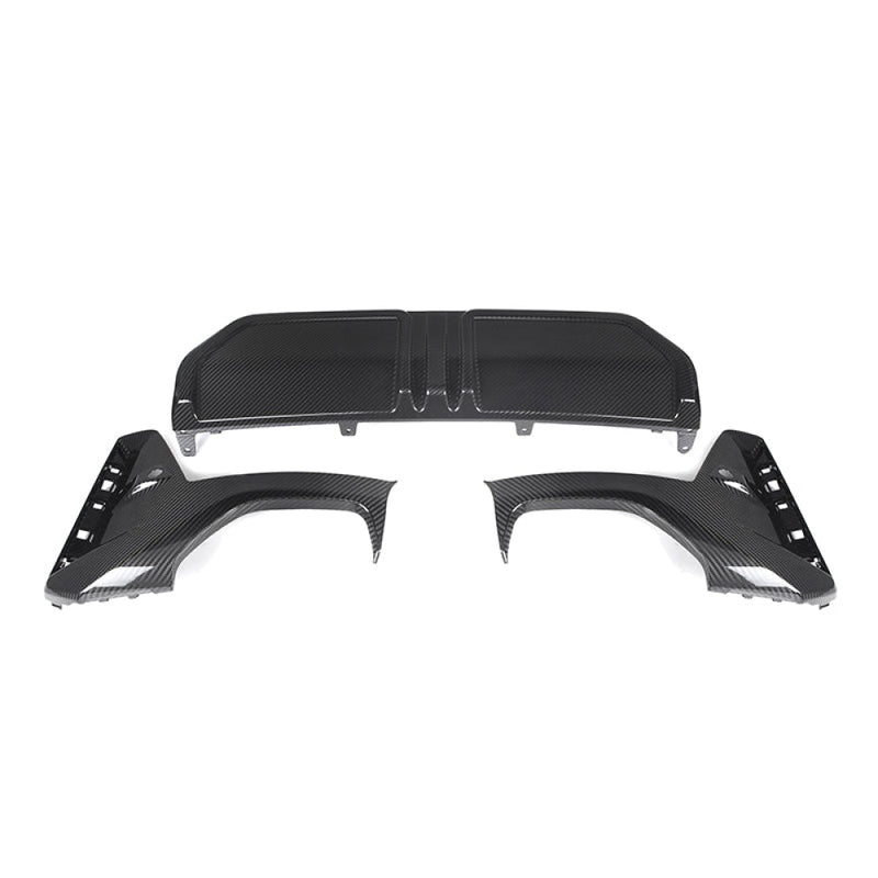 2023+ BMW 3-Series Carbon Fiber Euro M Performance Style 3 Piece Rear Diffuser | G20 LCI