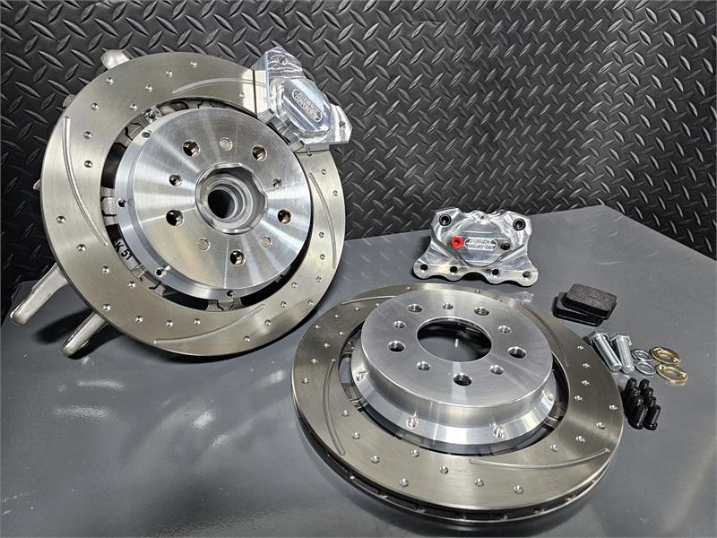 2 Piston Pro Street Dimpled and Slotted Rear Brake Kit BMW M3 G80 2021-23