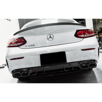 2015-2023 Mercedes-Benz C-Class C63 Style Gloss Black Rear Diffuser | W205 2