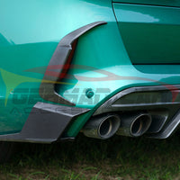 2024-2026 BMW X5M Carbon Fiber Rear Bumper Canards | F95 LCI 2
