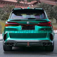 2024-2026 BMW X5M Carbon Fiber Rear Bumper Canards | F95 LCI 5