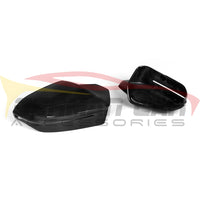 2024+ BMW 5-Series/M5 Carbon Fiber M Style Mirror Caps | G60/G61/G90/G99 5