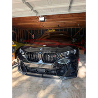 2024+ BMW X6 M Performance Style Carbon Fiber 2 Piece Front Lip | G06 LCI 2