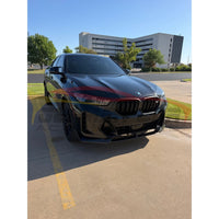 2024+ BMW X6 M Performance Style Carbon Fiber 2 Piece Front Lip | G06 LCI 4