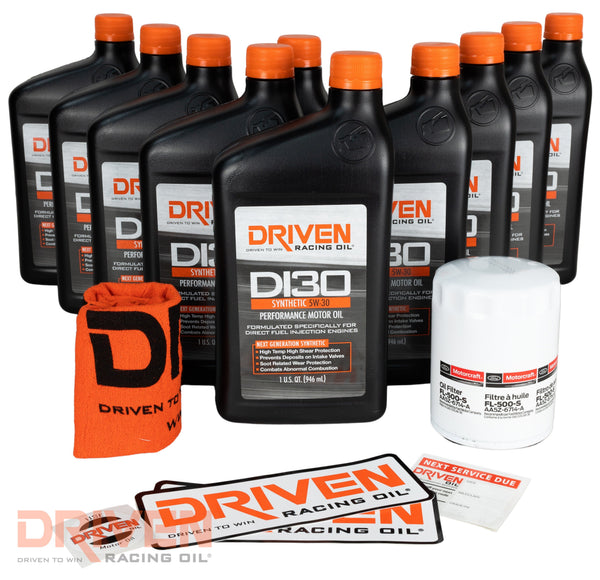 Ford Mustang GT 5.0 Coyote (2018-2022) - DI30 SAE 5W-30 Oil Change Kit | 21021K