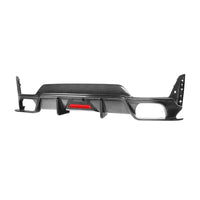 2023+ BMW 3-Series Carbon Fiber 3 Piece Rear Diffuser with LED Brake Light | G20 LCI 4