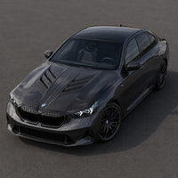 2024+ BMW 5-Series V Style Carbon Fiber Hood | G60/G61 3
