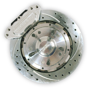4 Piston Pro Street Front Dimpled, Slotted, Brake Kit 93-04 Camaro/ Firebird (Billet Hub Style)