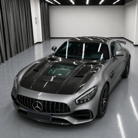 2016-2021 Mercedes AMG GT/GTS/GTC/GTR Glass Engine Cover Carbon Fiber Hood | C190/R190 2