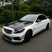 2015-2023 Mercedes C63 AMG V1 Style Carbon Fiber Hood | W205/S205/W205 3