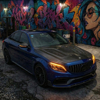 2015-2023 Mercedes C63 AMG B Style Carbon Fiber Hood | W205 4