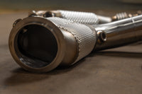 BMW F80/F82/F83/F87C M2C / M3 / M4 400 Cell Catted Downpipes 4