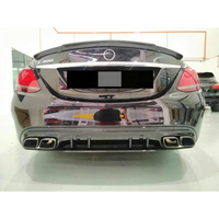 2015-2023 Mercedes-Benz C-Class C63 Style Carbon Fiber Rear Diffuser | W205 Sedan 2