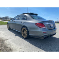 2017-2020 Mercedes-Benz E-Class Carbon Fiber Rear Diffuser with LED Brake Light and Exhaust Tips | W213 5