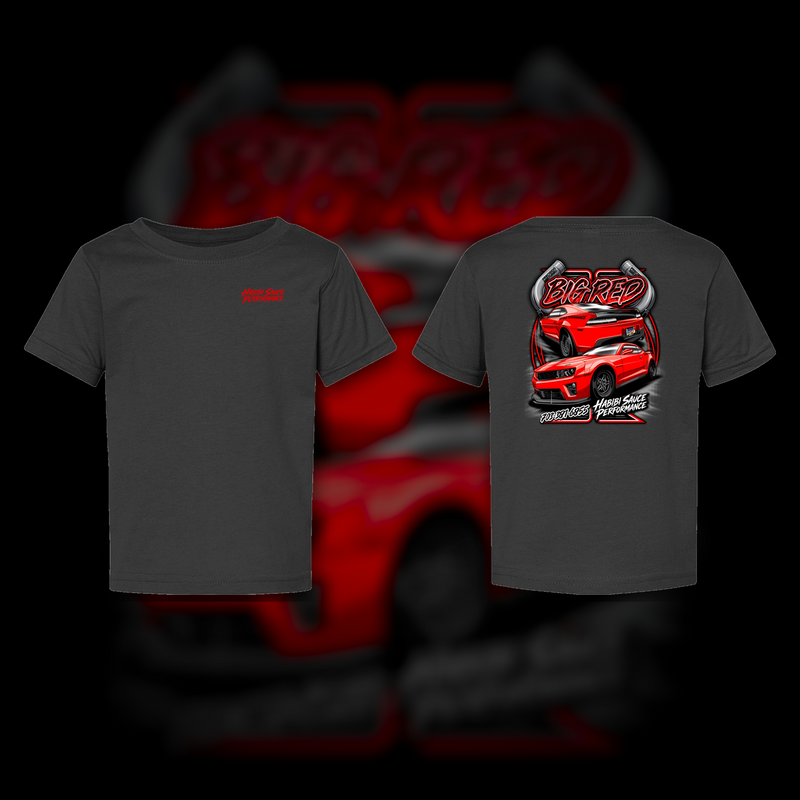 HSP Big Red Toddler T-Shirt front and back