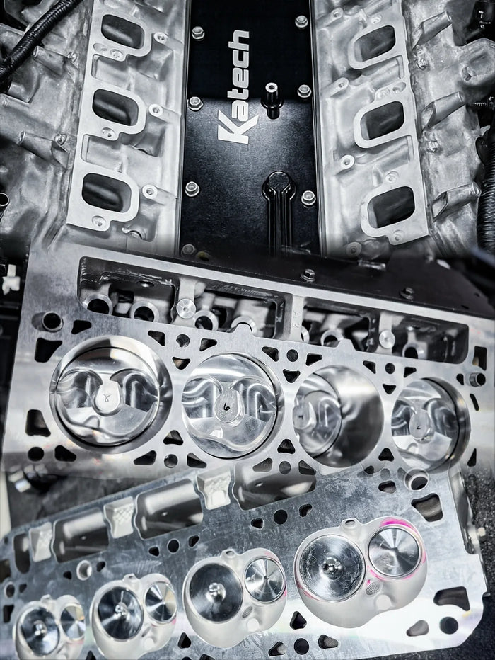 Forged pistons and CNC heads